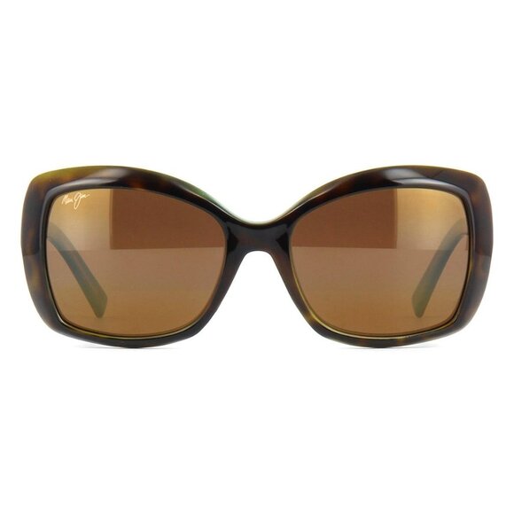 New MAUI JIM Orchid Brown Polarised Butterfly H735 10P Sunglasses Women - Picture 2 of 5